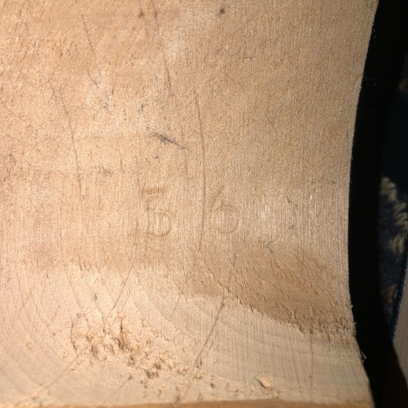 CAPE CLOGS Wooly Shoes Women's Size 5.5-6 Blue Handmade Floral Slip-Ons - Picture 9 of 12